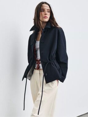 Zara ZW Collection Belted Parka